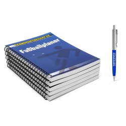 Voetbal planner - 100 pagina's (Set 5 stuks)