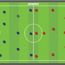 Magnetisch Coachbord Voetbal 46x30cm